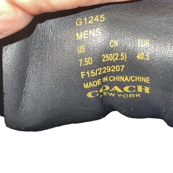 Coach Man Shoes Size 7.5 - Picture 8 of 8